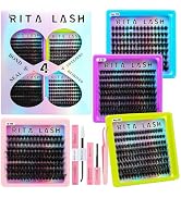 Lash Clusters Kit 3D Effect Eyelash Clusters Kit Mega Lashes Clusters Kit D Curl Cluster Eyelash ...