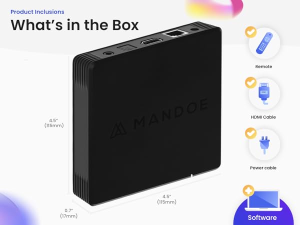 Mandoe Easy to use instant digital signage with complete accessories hardware and software included