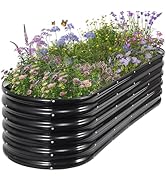 Permade Galvanized Raised Garden Bed Outdoor- Raised Beds for Gardening| Metal Planter Box, Steel...