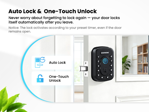 Keyless entry door lock