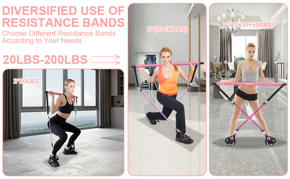 Olodeer Pilates Bar Kit 