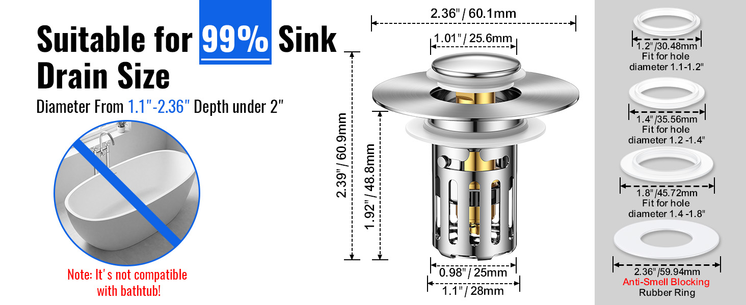 bathroon sink drain strainer GLQ03 2