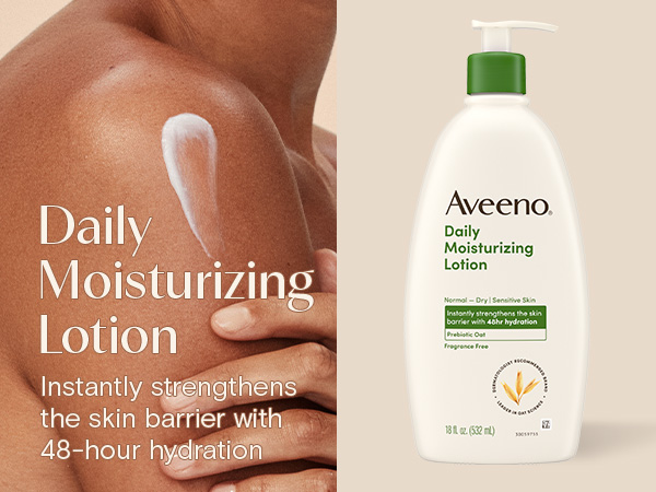 Daily Moisturizing body lotion instantly strengthens the skin barrier with 48-hour hydration