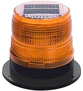 RISOON Solar Strobe Warning Safety Flashing Light/Ceiling Strobe Light, with Strong Magnetic Base...