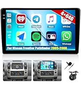 [4+64G]Android 15 Car Radio Stereo for Nissan Frontier Pathfinder 2005-2008 with Wireless Carplay...