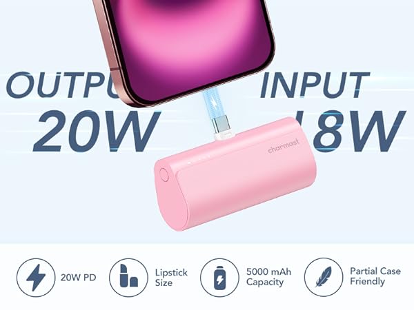 Small portable charger for iphone 15 16