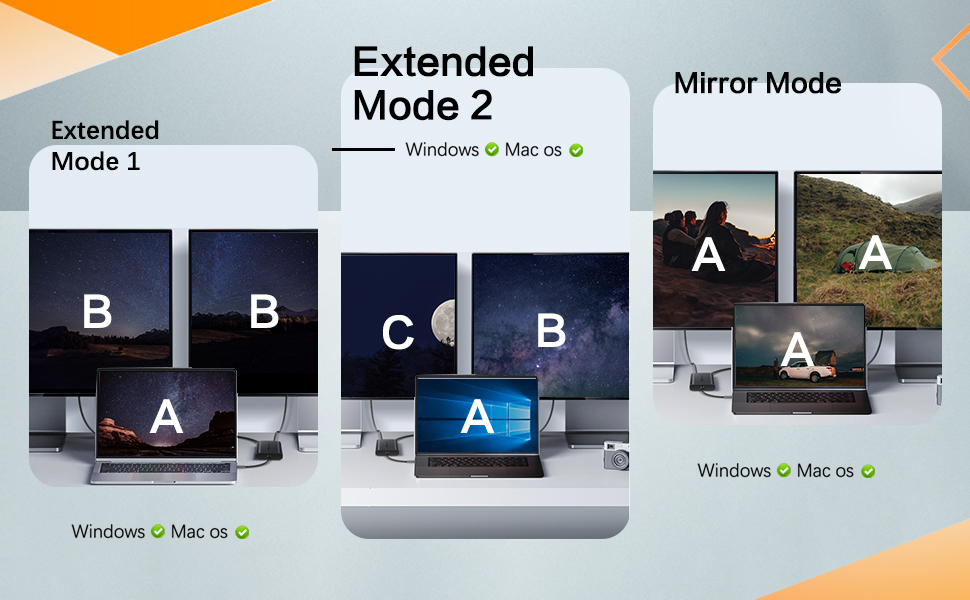 mirror mode and extend mode
