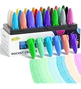 JUPITEARTH 24 Colors Crayons for Toddlers, Non-Toxic Washable Rocket Crayons, Easy-to-Hold Colori...