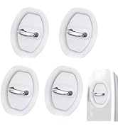 MOXRUQ 4 PCS Car Door Latch Lock Cover, Rust-proof Door Lock Cover Parts Protective Pads, Silicon...