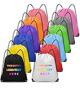 Grneric Custom Drawstring Backpacks Bulk with Logo/Text, Personalized Bags for Events, Customized...