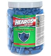HEAROS Xtreme Protection Foam Ear Plugs, 33dB NRR 33, 200 Pairs (Blue)