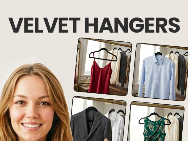 Black Velvet Hangers