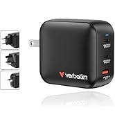 Verbatim Mini GaN Wall Charger 165W 4 Port 3X USB-C Ports PD 3.0 (PPS) up to 70W 1x USB-A Port QC...