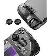 JSAUX Skin Stickers Set for Steam Deck - Anti-Slip Grip, Touchpad Protector, Thumb Grip Caps &amp; Fr...