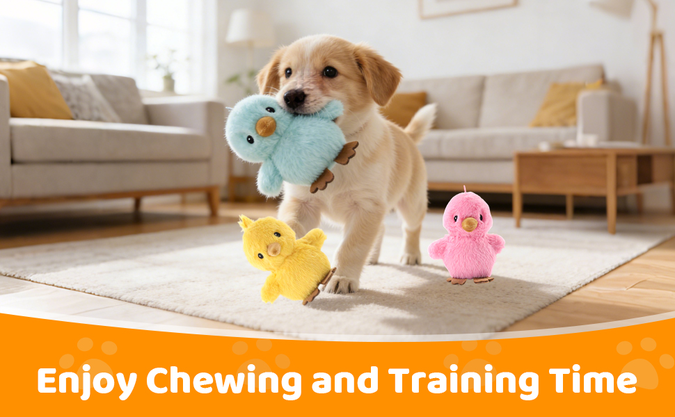 Sew Butiful Squeak Plush Toy, Funny Animal Sets Pet Interactive Play for Small,Medium Dogs