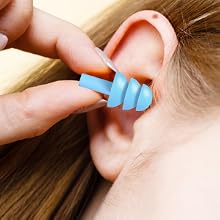  Silicone earplugs 
