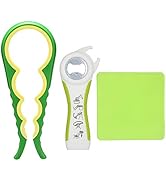 Otstar Jar Opener and Bottle Opener with Silicone Jar Gripper to Remove Stubborn Lids, Pull Tabs ...