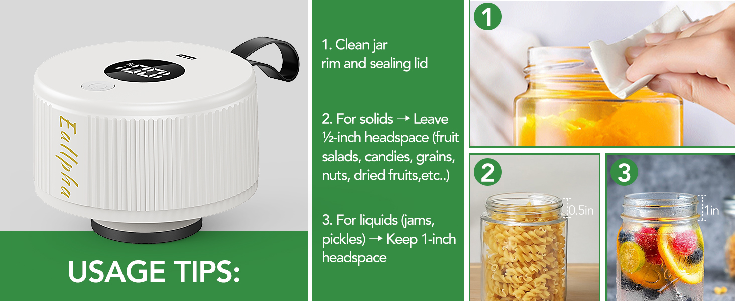 electric vacuum sealer for mason jars
