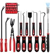 Etre Jeune 13 Pcs Mechanic Pick and Hook Set with Scraper Tool, Auto Clip Removal Plier Rivets Pu...