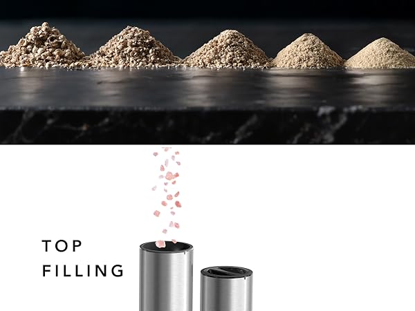 Electric Salt and Pepper Grinder Set