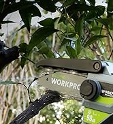 WORKPRO Cordless Detail Belt Sander, Mini Chain Saw, Electric Blower, 3-in-1 Power Tool Combo Kit...