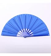 ffscafscn Plastic 13inch Large Rave Fan Popping Fan Clacking Fans for Line Dancing,Hand Fans for ...
