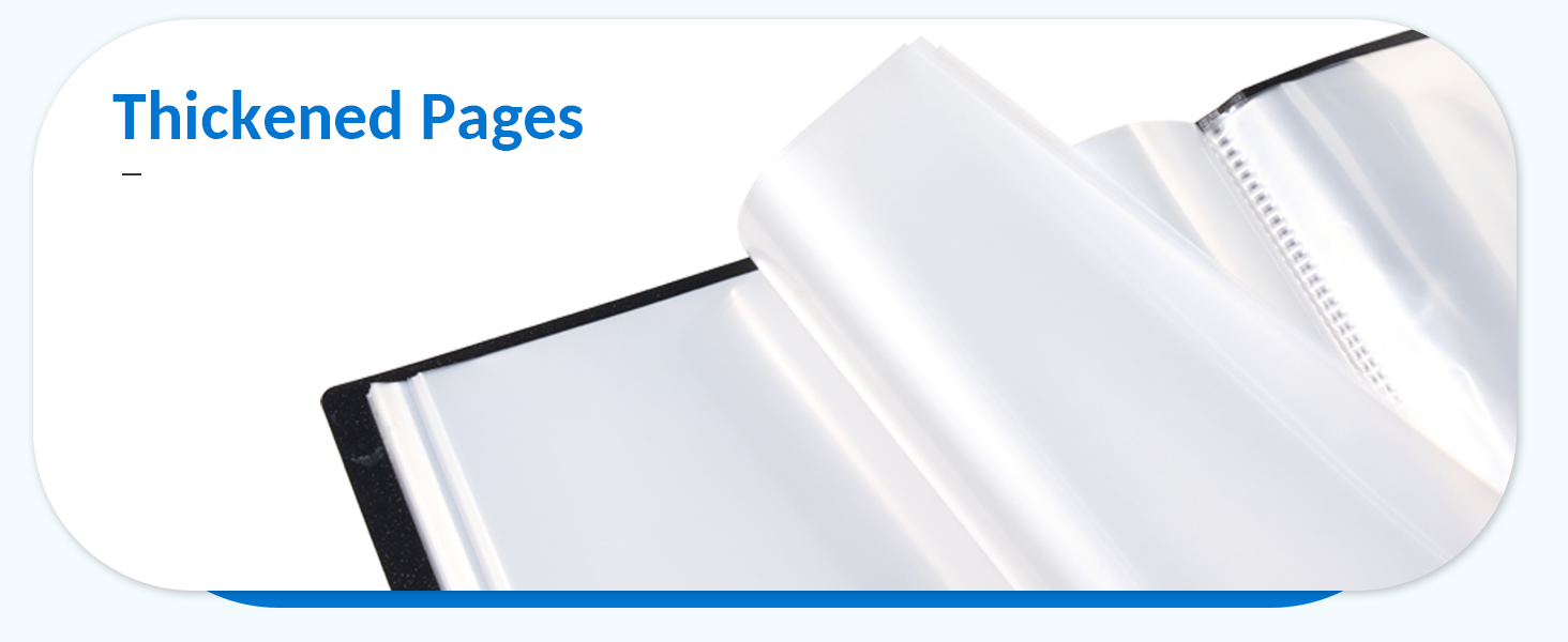 folder with plastic sleeves