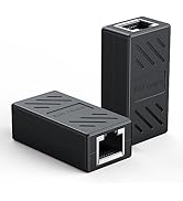 Snowkids RJ45 Coupler 2-Pack, 1000Mbps High Speed Ethernet Coupler, Network Extender Adapter,Inte...
