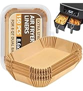 UBeesize Air Fryer Paper Liners Disposable For Ninja, 150 PCS Non Stick Parchment Paper For Ninja...