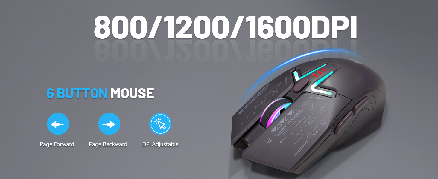 3-Step Adjustable DPI