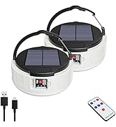 Solar Camping Lantern USB Rechargeable, Portable LED Emergency Light, Compact Hanging Camping Ten...