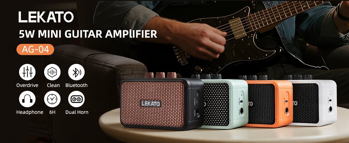 LEKATO Mini Guitar Amplifier