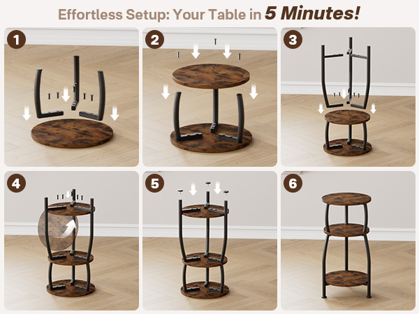 Small Round Side Table