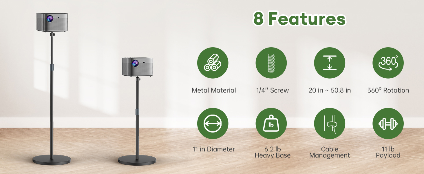 adjustable projector stand