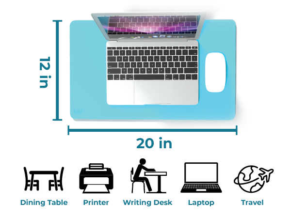 Compact for Carry-On Bags, Ideal for Travel &amp; Work Settings (12"x 20")