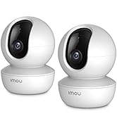 Imou Home Security Camera 2 Pack 1080P Baby Monitor with Night Vision, 2-Way Audio, Human Detecti...