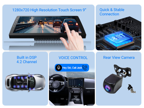 10&amp;#34; wireless double din car stereo