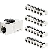 iwillink 10Gbps CAT7 Coupler RJ45 Keystone Shielded Coupler 25-Pack, Ethernet Coupler, Female to ...