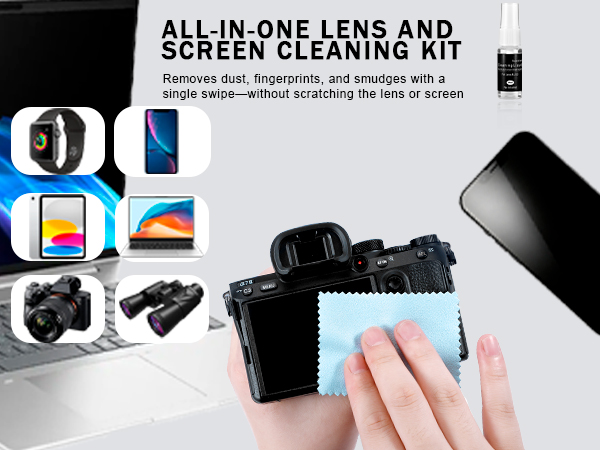Camera Lens Cleaning Kit - Mirrorless and DSLR Camera Cleaning Kit