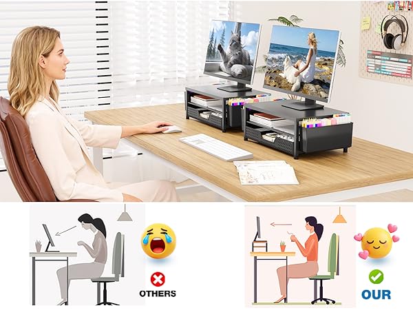 monitor stand for desk organizers and accessories computer stand riser office organization desktop 