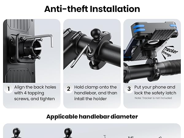 handlebar phone mount