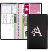 Kakurookie Letter Car Registration and Insurance Holder, with Magnetic Closure for License, Cards...