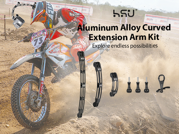 gopro Aluminum Alloy Curved Extension Arm Kit