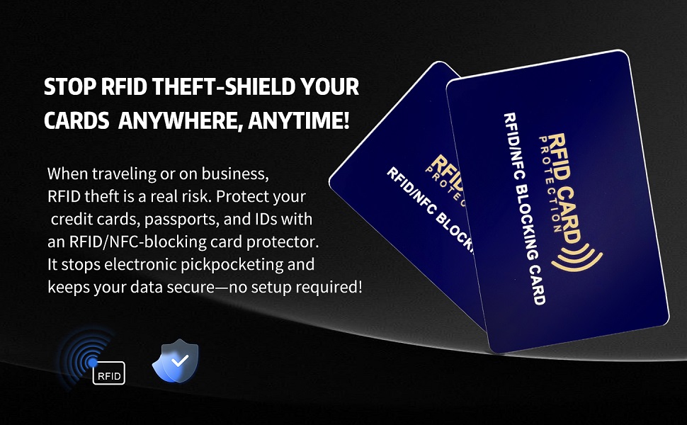 RFID blocking card no batteries required.