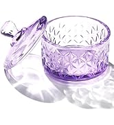 BOMOQING Nail Dappen Dish with Lid, 60ml Large Nail Monomer Dish, Glass Nail Cup for Holding Acry...