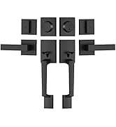 TICONN Double Front Door Handle Set, Heavy Duty Square Door Lever and Single Cylinder Deadbolt Co...