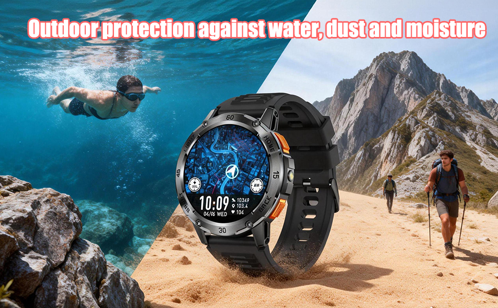 Outdoor protection against water, dust and moisture