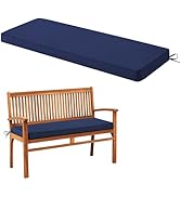 Zonamat Outdoor Bench Cushion Waterproof, 59x18 Inch Bench Cushion for Outdoor Furniture, Fade Re...