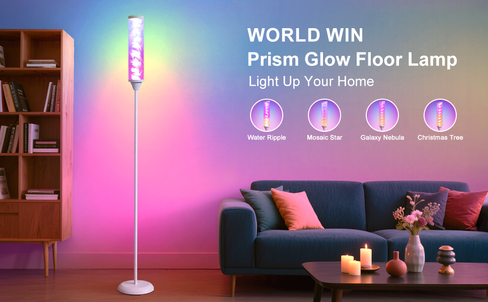 prism glow floor lamp
