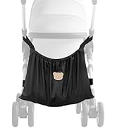 Universal Stroller Organizer, Nylon Stroller Storage Bag for Baby Essentials, Large Capacity Stro...